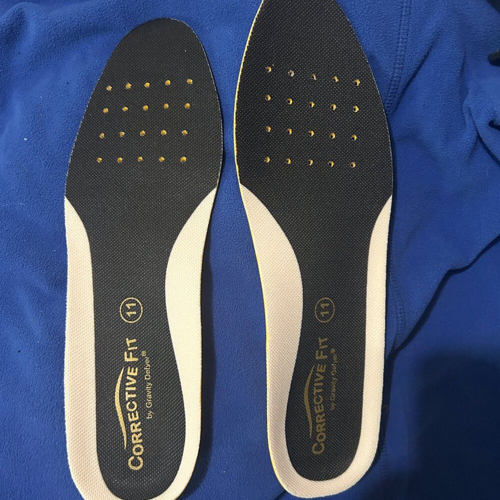 TWO PAIRS. Corrective Fit Insoles Mens 11
